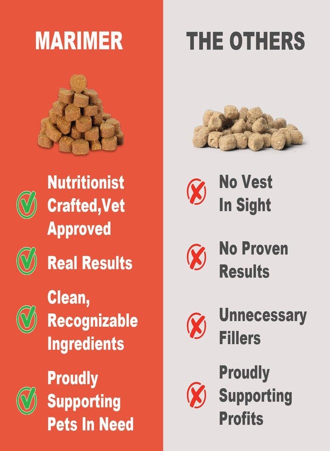 MARIMER Hairball Control Chews for Cats – Psyllium Husk, Lecithin, Omegas 3-6-9, Zinc & Biotin – Digestive & Skin Support for Hairball Reduction – Soft Chews, Chicken Flavor, 100 Count - Image 4